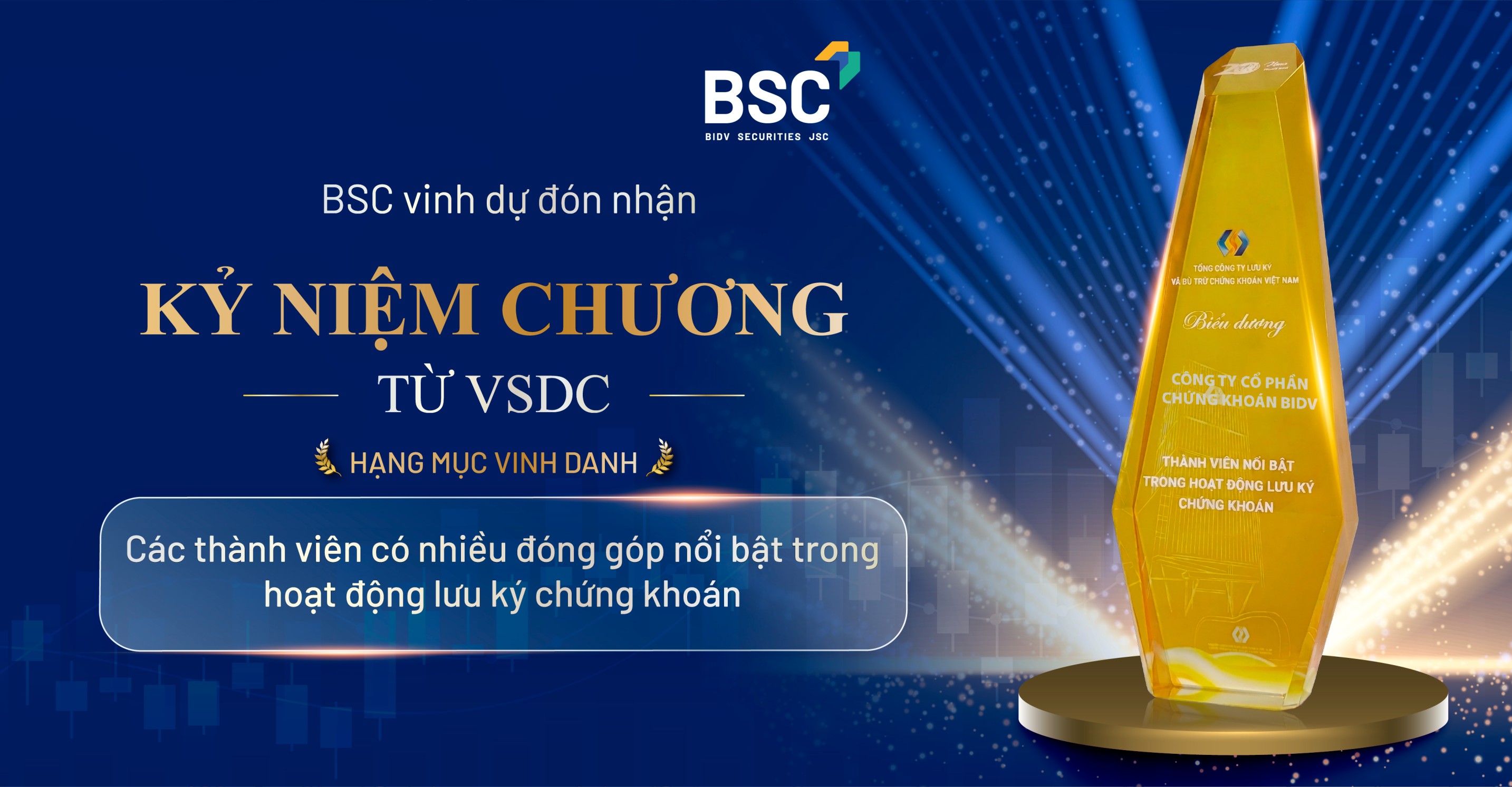 Chúc mừng kỷ niệm 20 năm thành lập Tổng công ty lưu ký và bù trừ chứng khoán Việt Nam (VSDC)