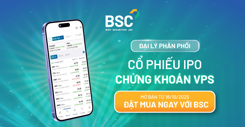 BSC - Hướng dẫn Nhà đầu tư tham gia đăng ký mua IPO cổ phiếu của VPS bằng hình thức trực tuyến