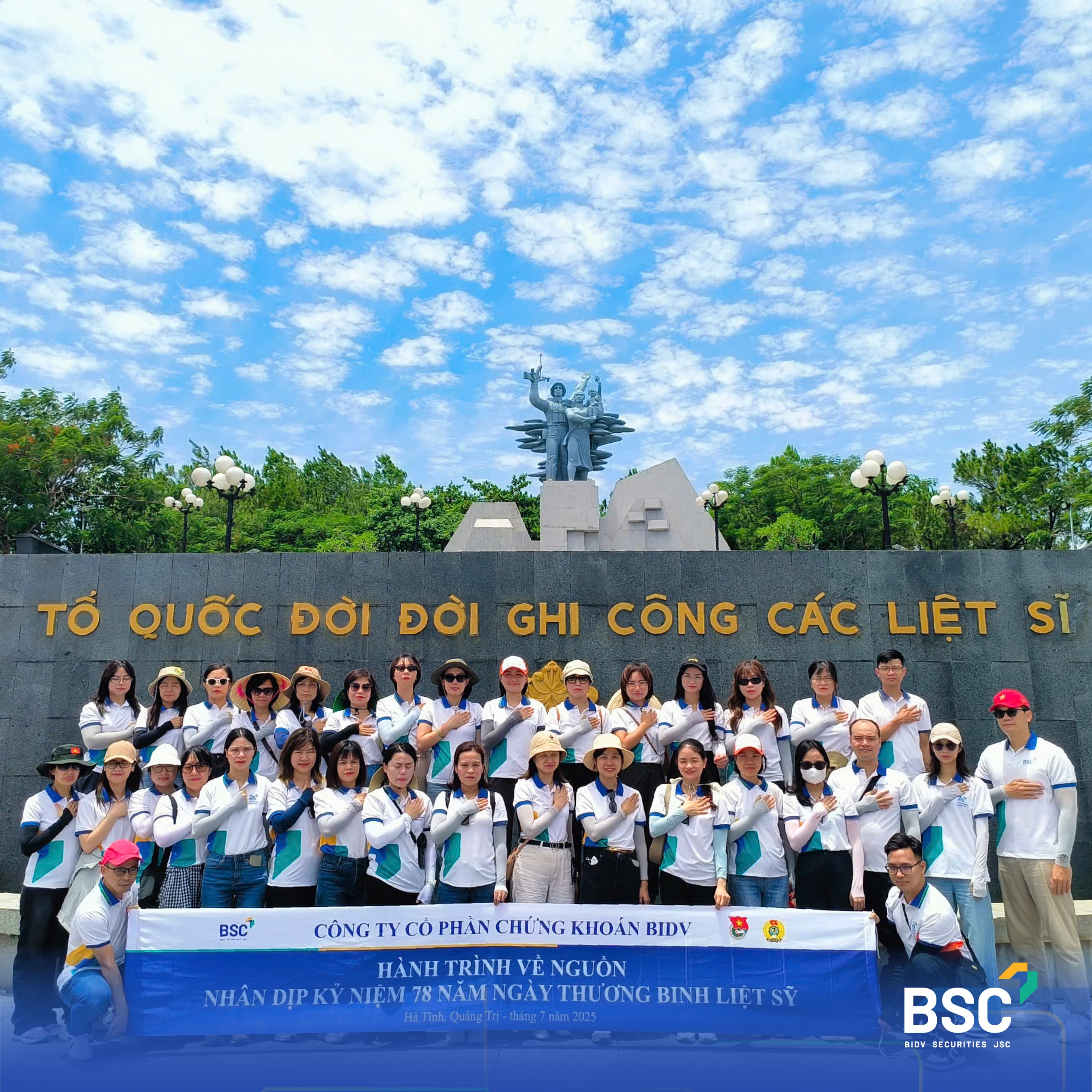 BSC Hội sở tổ chức chuyến đi tri ân các địa danh lịch sử nhân kỷ niệm ngày 27/7 