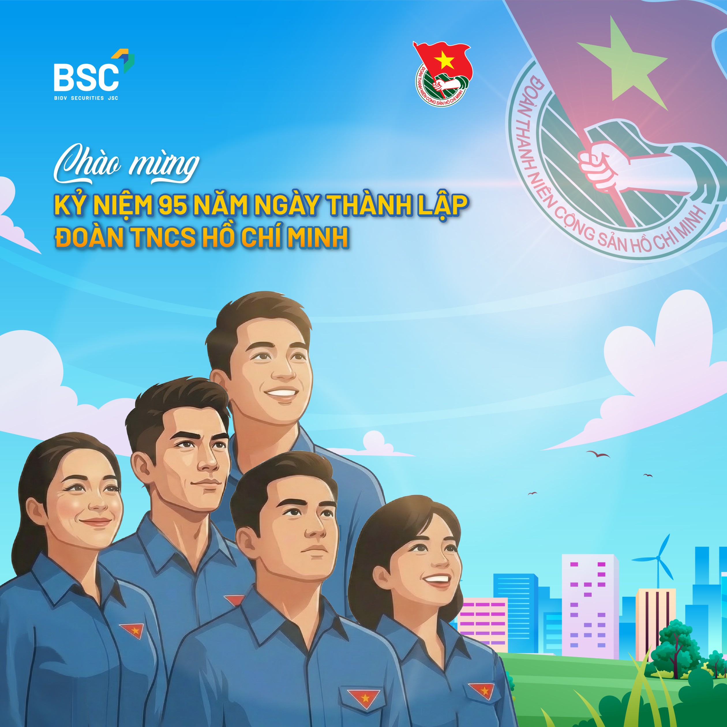 BSC chúc mừng 95 năm thành lập Đoàn Thanh niên Cộng sản Hồ Chí Minh (26/03/1931 – 26/03/2026)