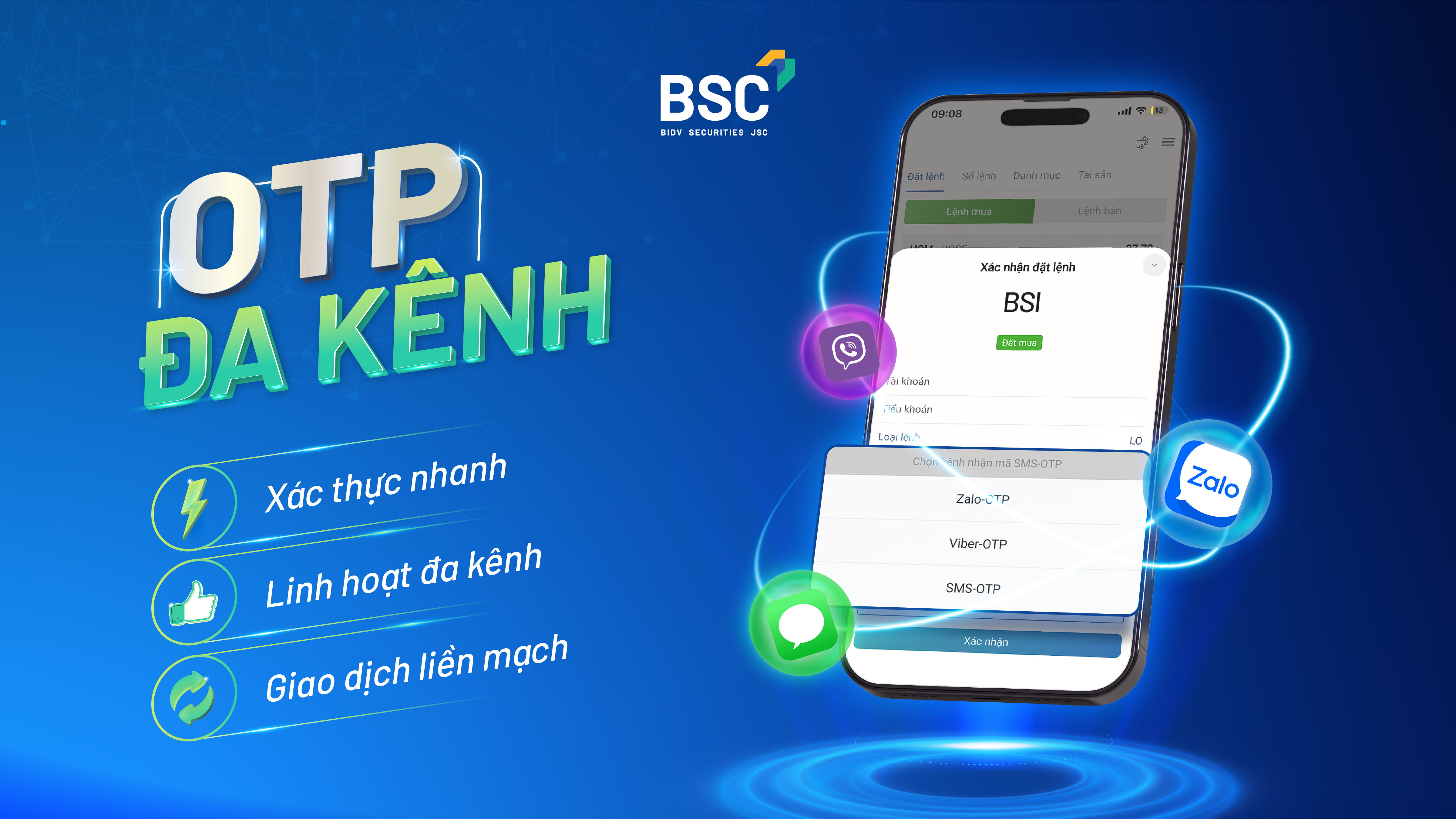 OTP đa kênh: Thêm lựa chọn nhận OTP, thêm thuận tiện khi xác thực giao dịch