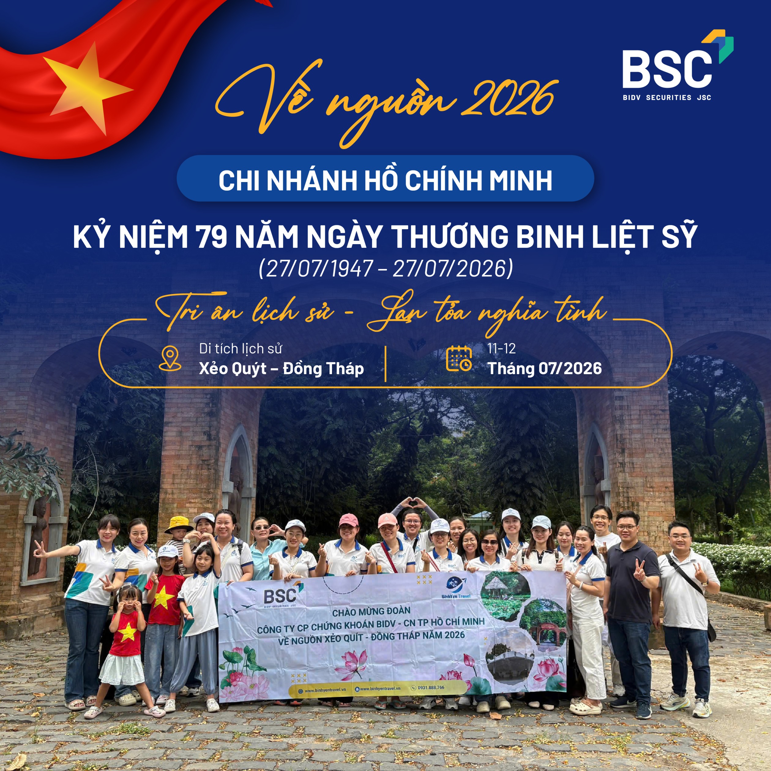 Chi nhánh BSC tại Hồ Chí Minh tổ chức chương trình Về nguồn 2026: Tri ân truyền thống - Lan tỏa nghĩa tình 