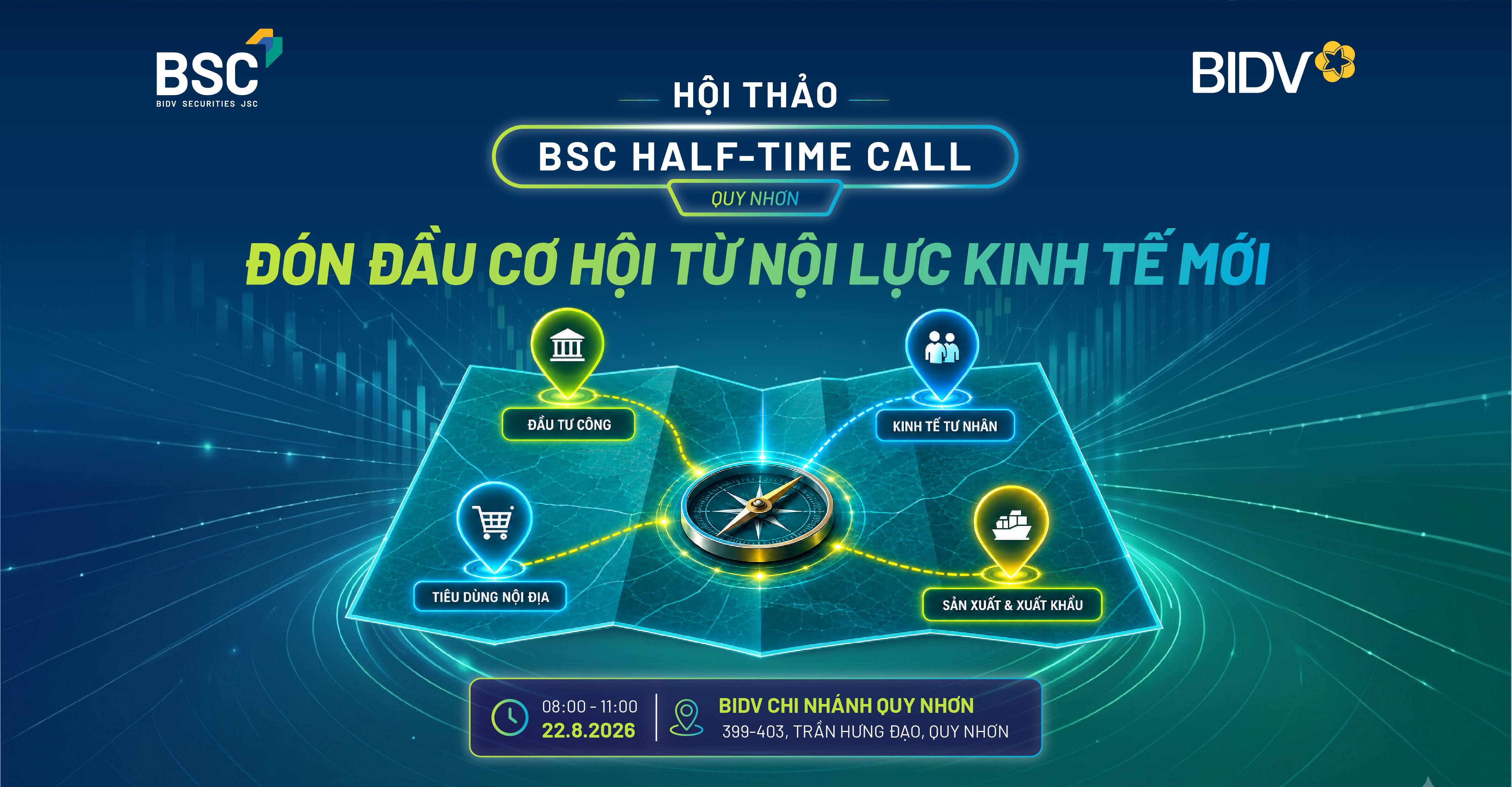 [CỔNG ĐĂNG KÝ] BSC Half-Time Call Quy Nhơn: Đón đầu cơ hội từ nội lực kinh tế mới