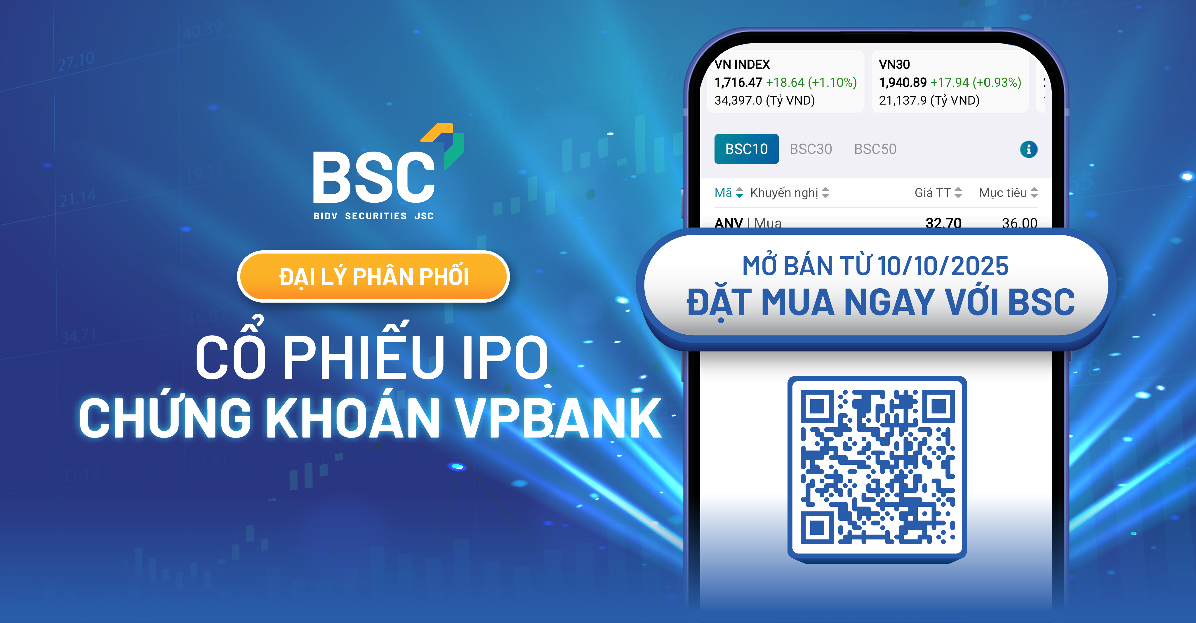 BSC - Hướng dẫn Nhà đầu tư tham gia đăng ký mua cổ phiếu VPBankS bằng hình thức online 